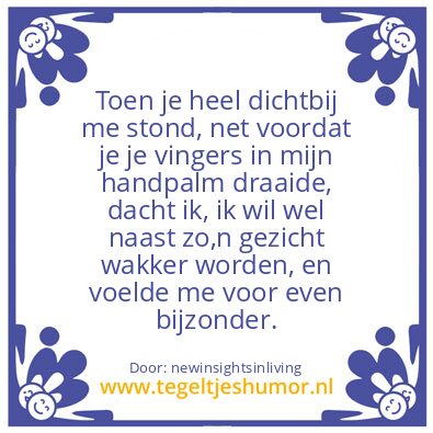 Tegeltje: strange and good