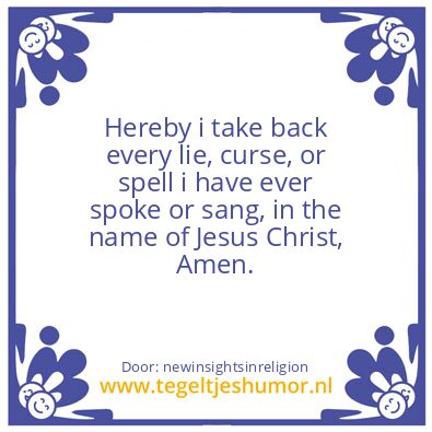 Tegeltje: Hereby.