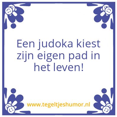 Tegeltje: Pad judoka