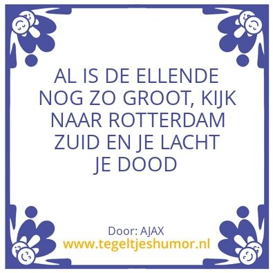 Tegeltje: Voor alle Feyenoorders