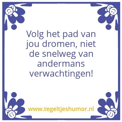 Tegeltje: Volg