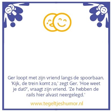 Tegeltje: Spoorbaan
