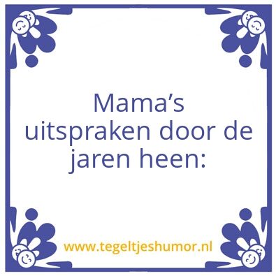 Tegeltje: Mama
