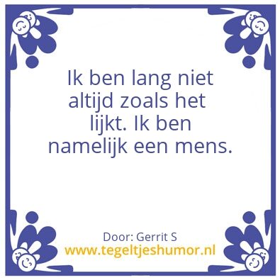 Tegeltje: Ik ben Gerrit